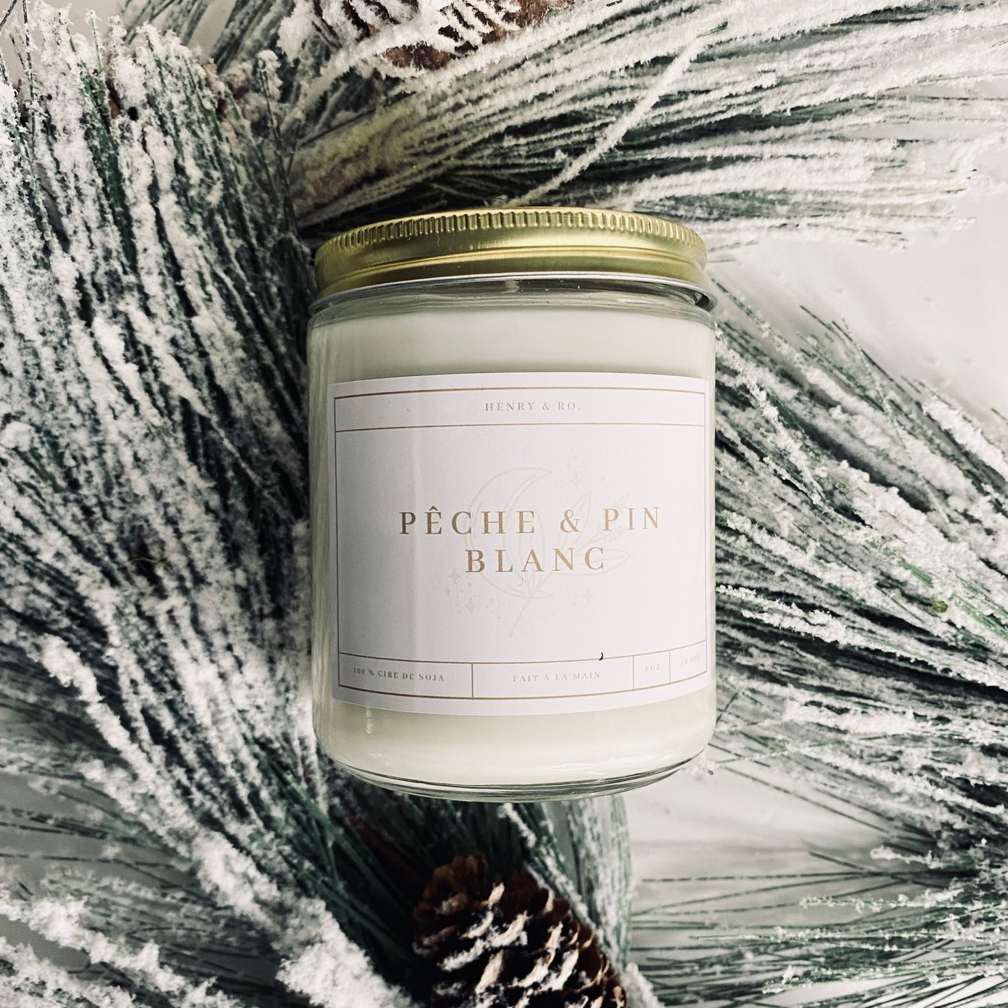 Bougie Pêche & Pin blanc