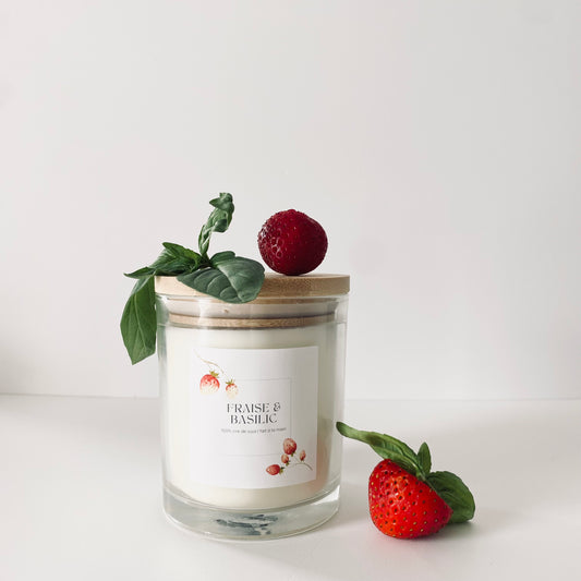 Bougie - Fraise & Basilic