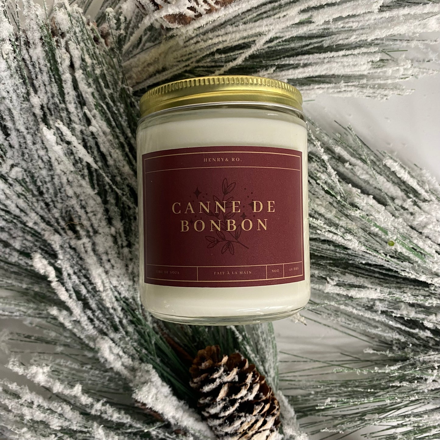 Bougie Canne de Bonbons