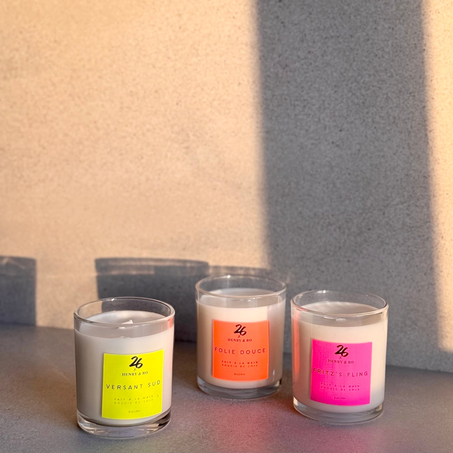 26 x Henry RO. | Bougie Versant Sud