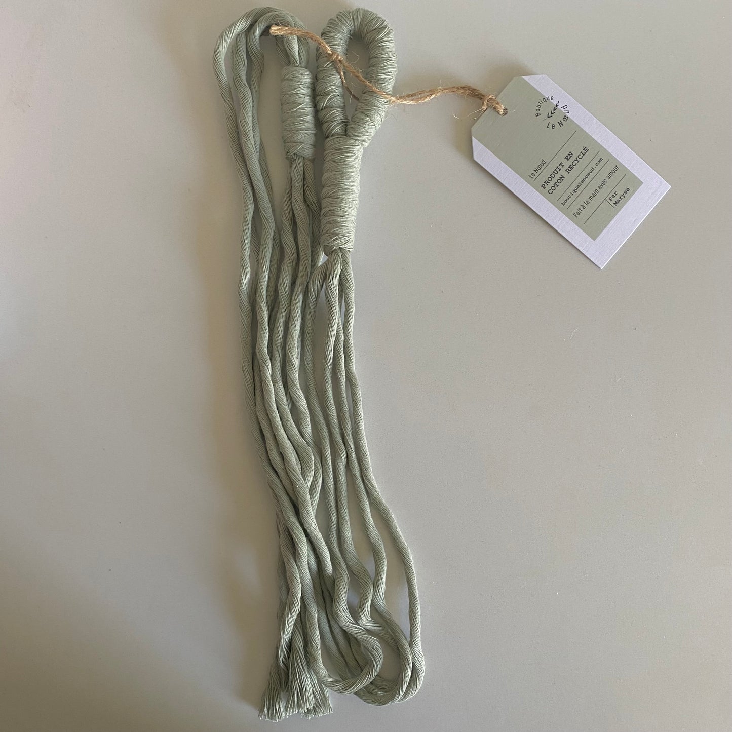 Jardinière en macramé - La Minimaliste