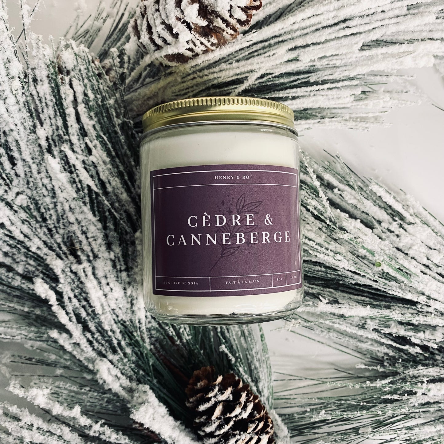 Bougie Cèdre & Canneberge