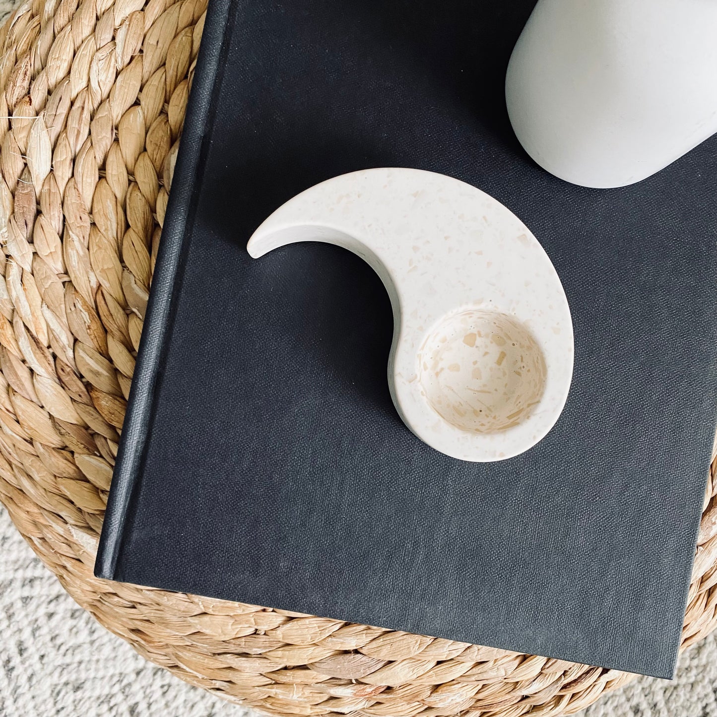 Bougeoir en terrazzo - Yin Yang