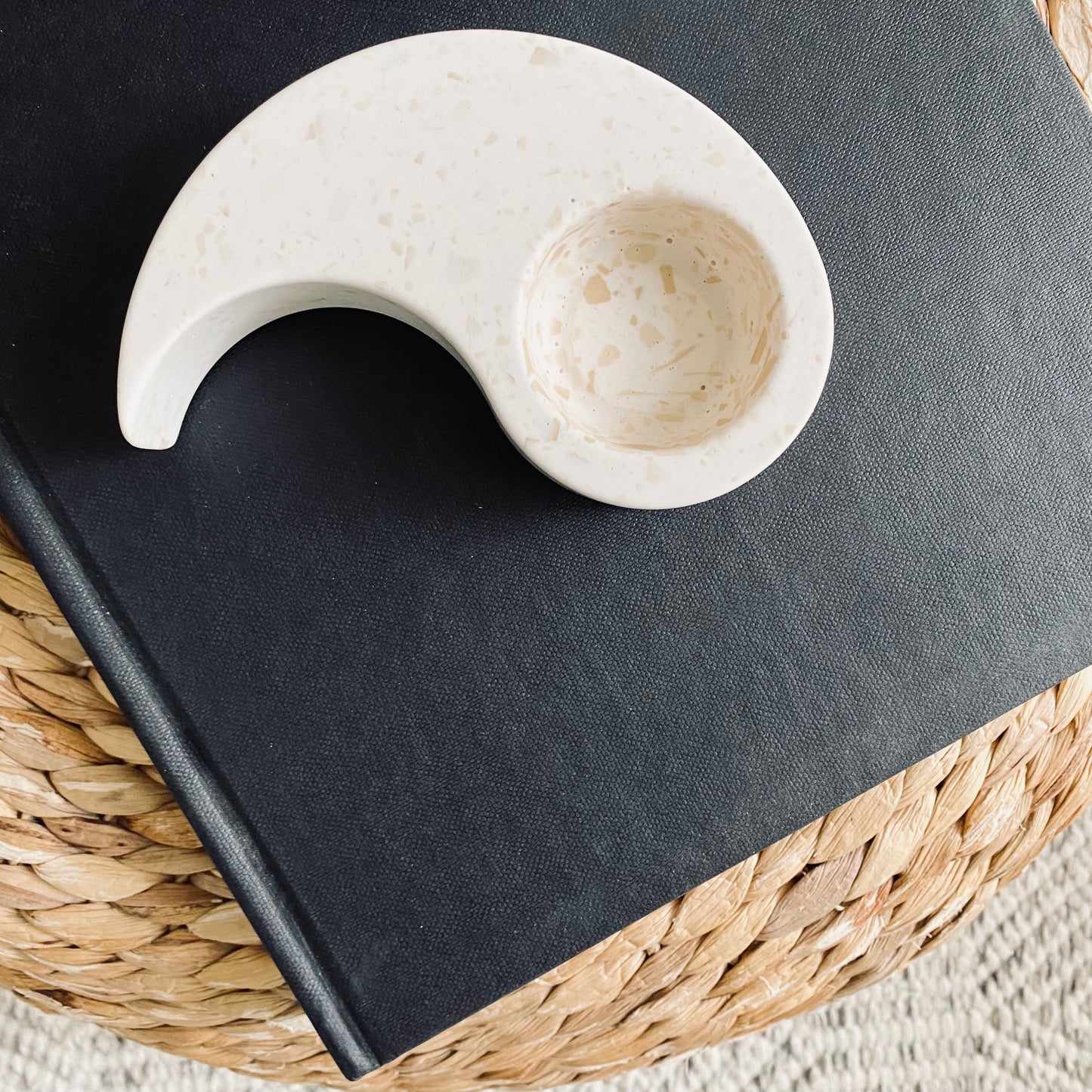 Bougeoir en terrazzo - Yin Yang