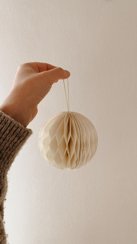 Glittering Honeycomb Paper Ornaments