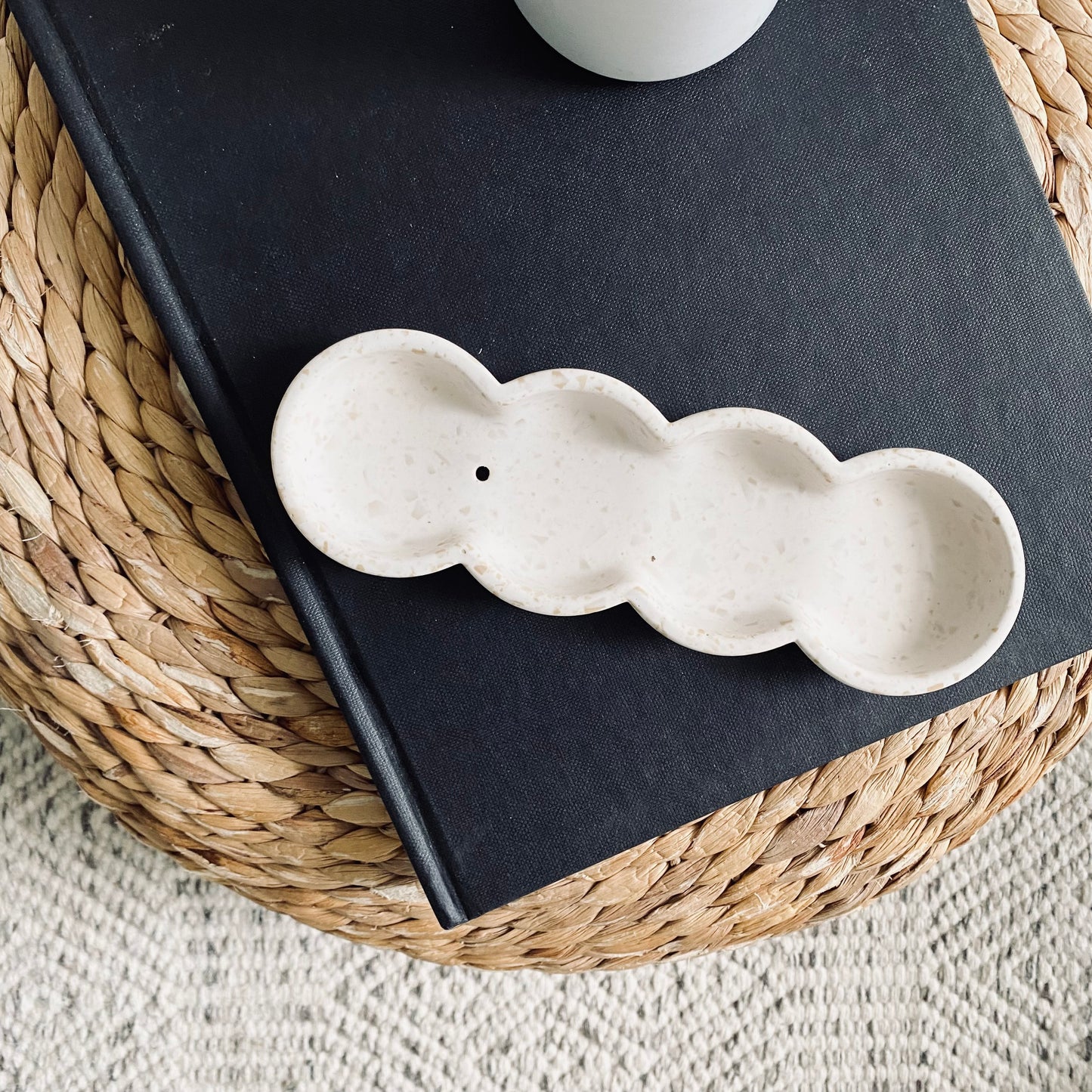 Wavy Terrazo Incense Holder