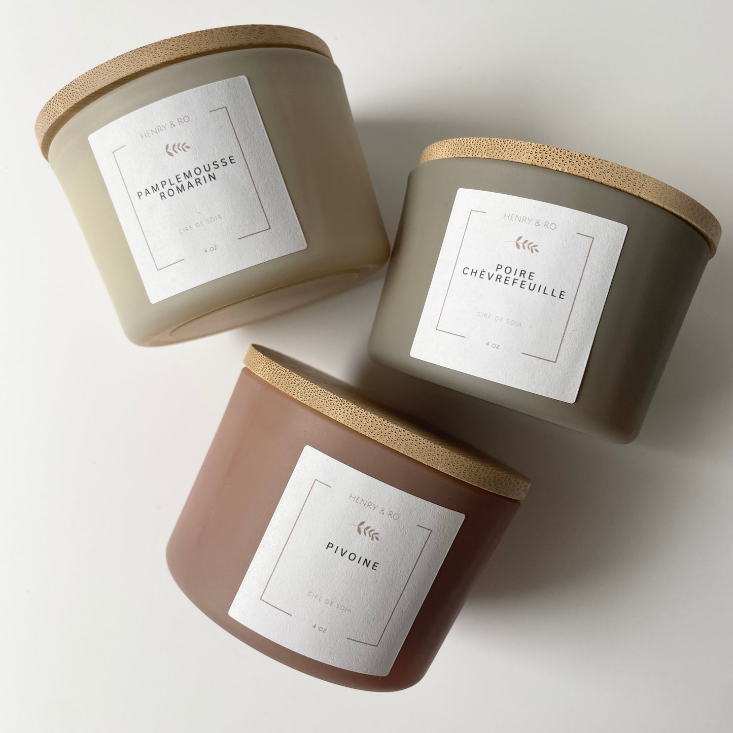 Trio de bougies - Fête des Mères