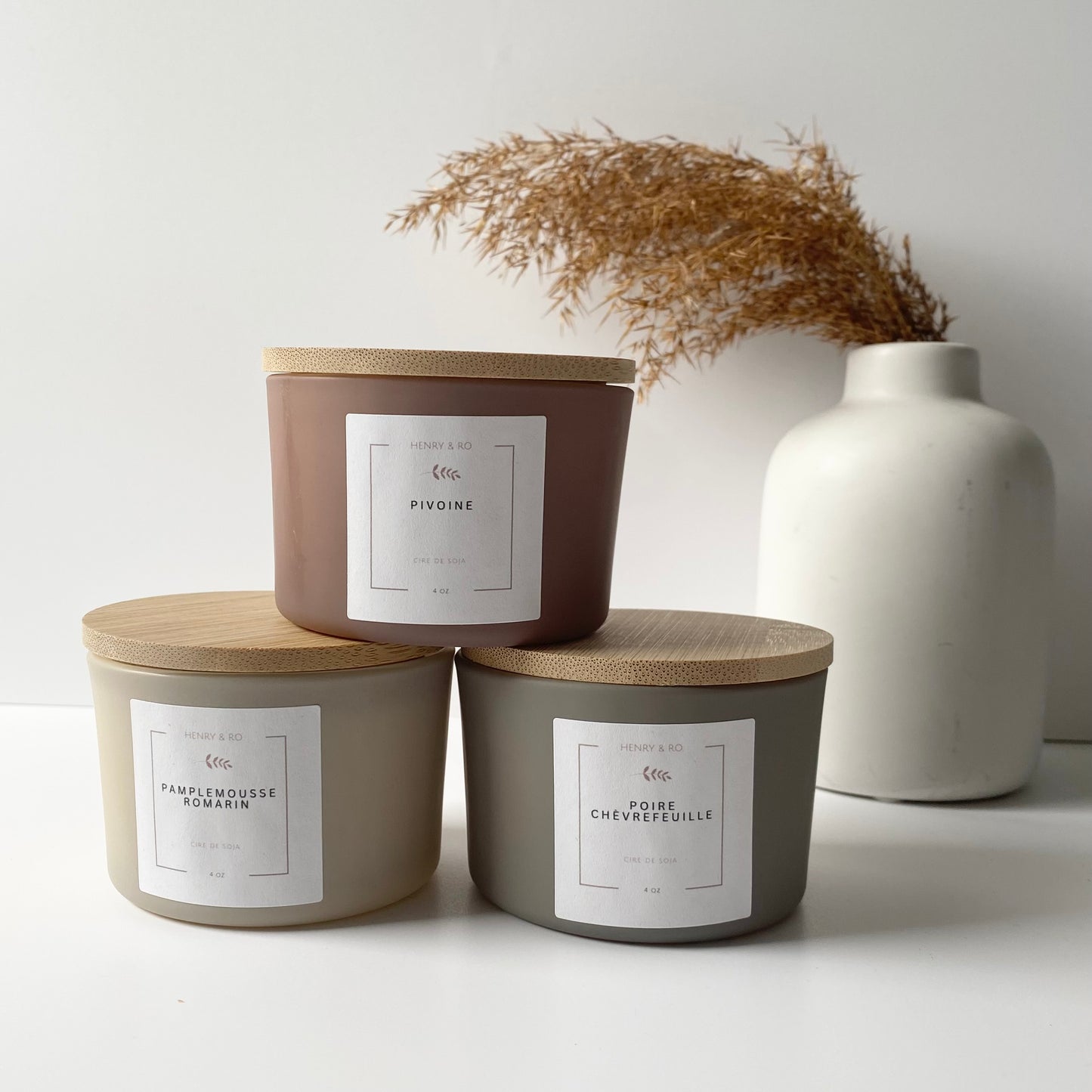 Trio de bougies - Fête des Mères