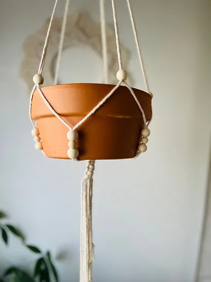 Jardinière ajustable en macramé - L’Ingénieuse