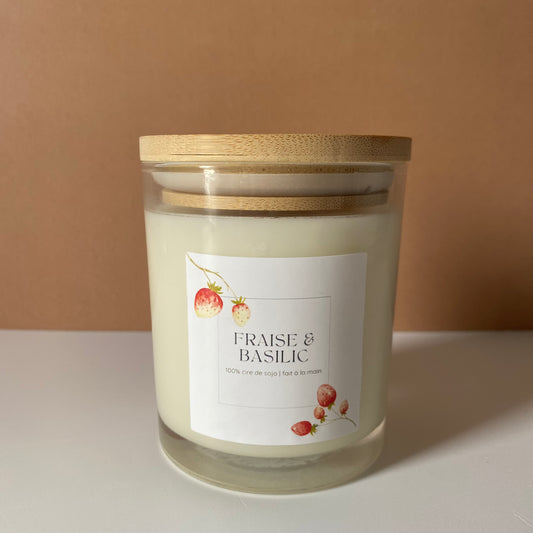 Bougie - Fraise & Basilic