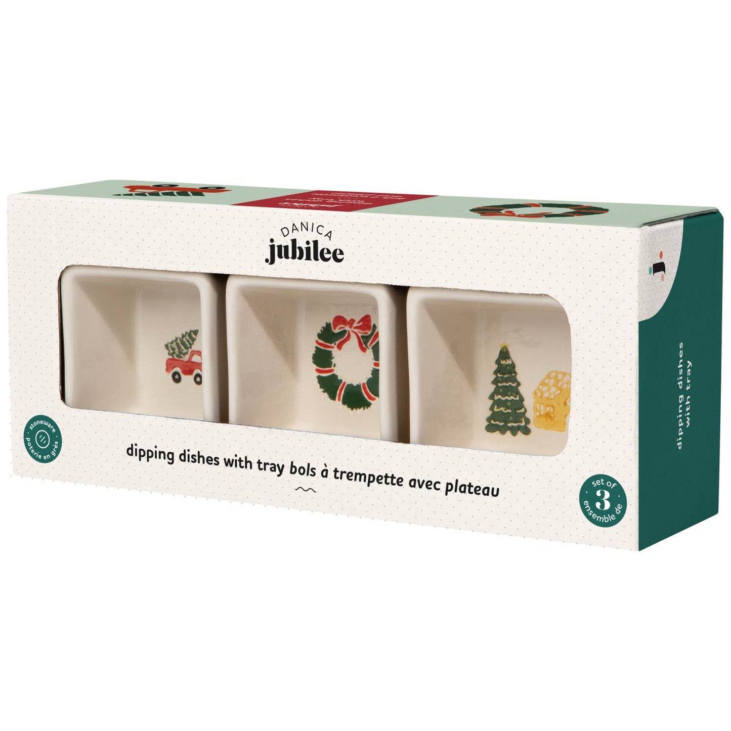 Bols à trempette avec plateau