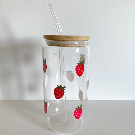 Verre Boho - Fraises