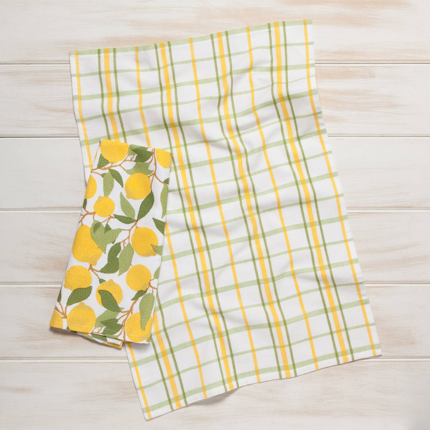 Ensemble de 2 linges à vaisselle - Citron
