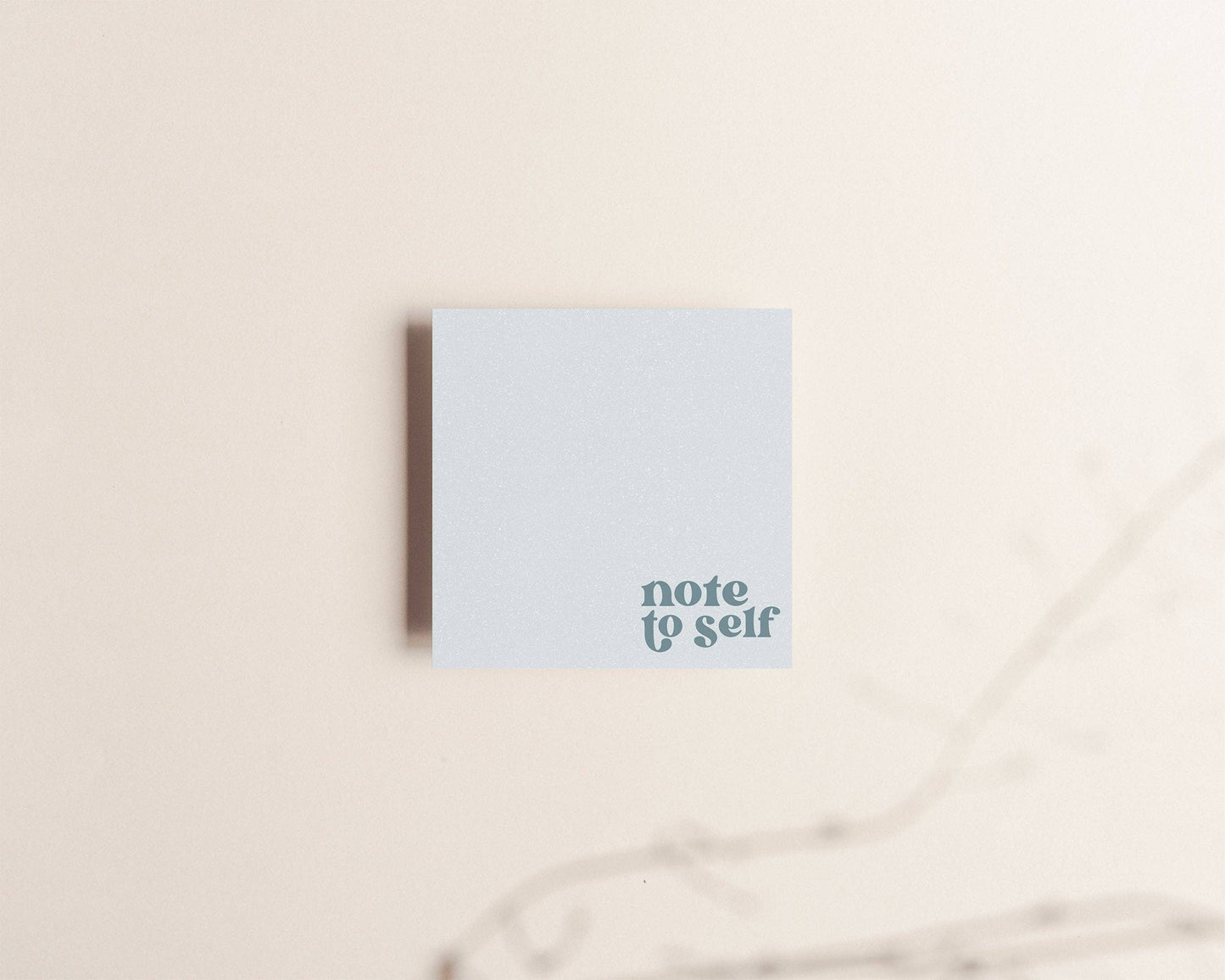 Bloc-notes autocollants - Note to self