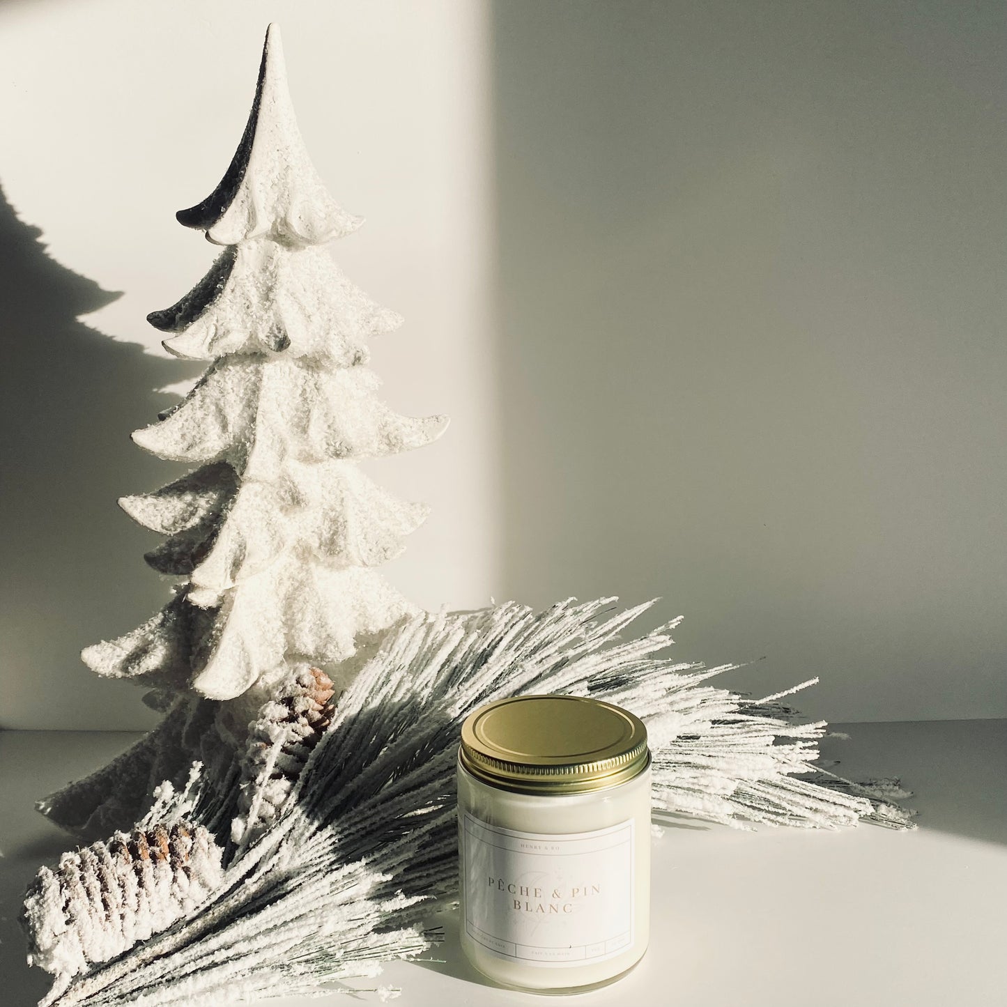 Bougie Pêche & Pin blanc