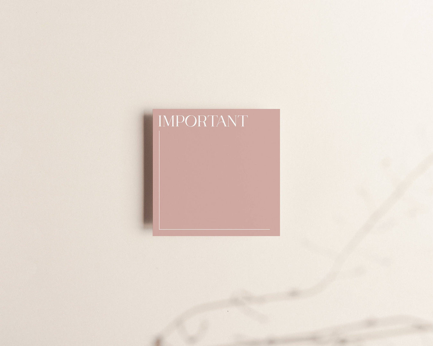 Bloc-notes autocollants - Important