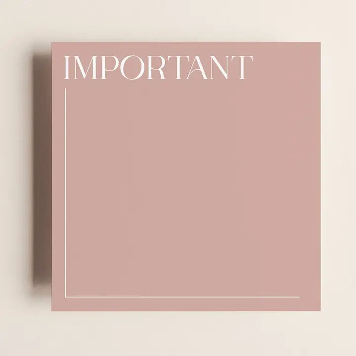 Bloc-notes autocollants - Important
