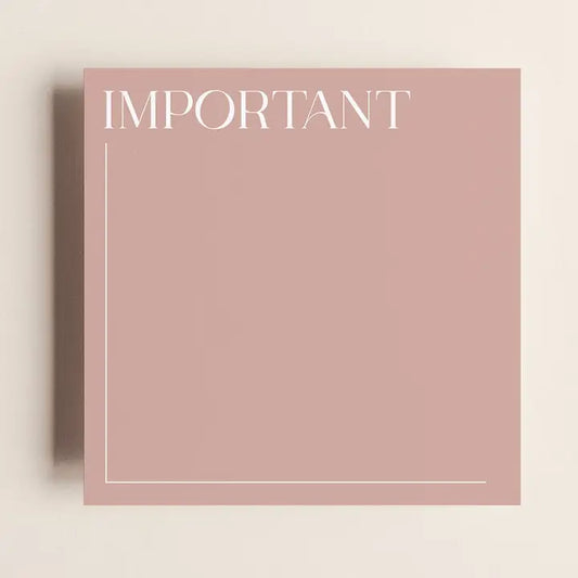 Bloc-notes autocollants - Important