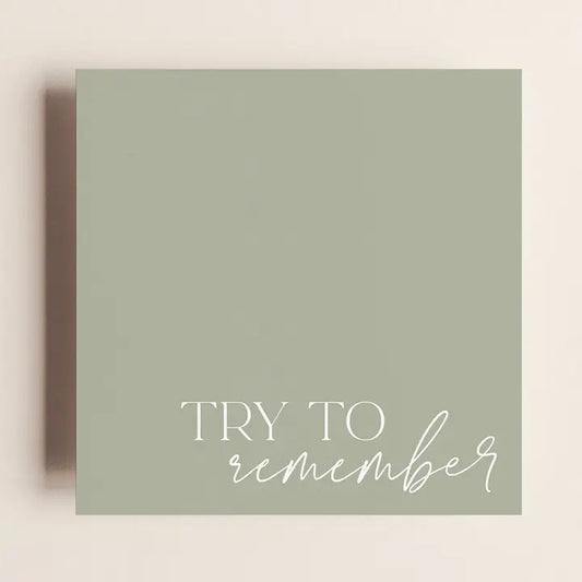 Bloc-notes autocollants - Try to remember