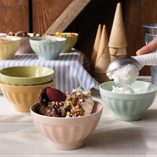 Lot de 4 bols à crème glacée - Flora