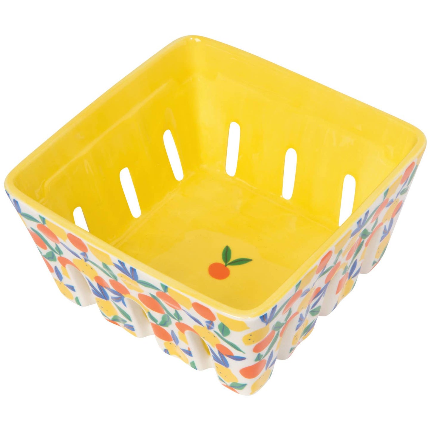 Grand panier en céramique - Agrumes